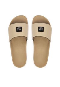 Hugo - HUGO Klapki Timein 50548671 Beżowy. Kolor: beżowy. Materiał: syntetyk #5