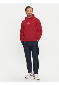 TOMMY HILFIGER - Tommy Hilfiger Bluza MW0MW39050 Czerwony Regular Fit. Kolor: czerwony. Materiał: bawełna, syntetyk #2