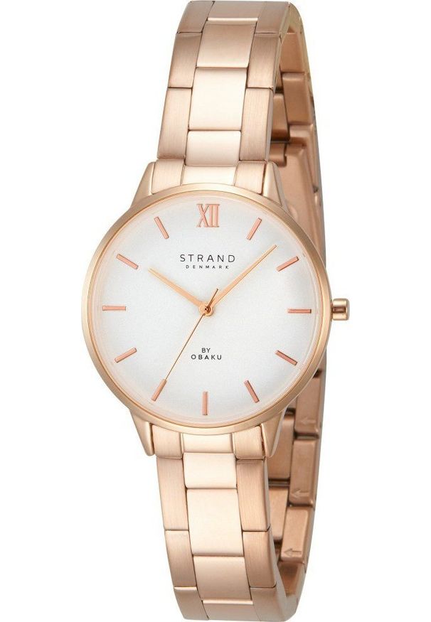 Zegarek damski Strand S747LXVISV-DNO różowe złoto. Kolor: złoty, wielokolorowy, różowy