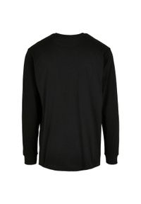 BUILD YOUR BRAND - Organiczna Bluza Z Długim Rękawem Unisex Dla Dorosłych Z Prążkowanymi Mankietami. Kolor: czarny. Materiał: prążkowany. Długość rękawa: długi rękaw. Długość: długie