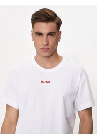 Hugo T-Shirt Linked 50518646 Biały Relaxed Fit. Kolor: biały. Materiał: bawełna #2