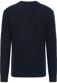 Męski Sweter Mustang Style Emil C Henley Total Eclipse 1014118 5226. Typ kołnierza: typu henley