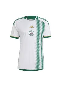 Koszulka do piłki nożnej męska Adidas Algeria 22 Home Jersey. Kolor: zielony, wielokolorowy, biały. Materiał: jersey