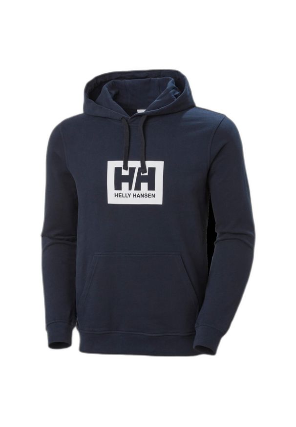 Bluza z kapturem Helly Hansen box. Typ kołnierza: kaptur. Kolor: niebieski