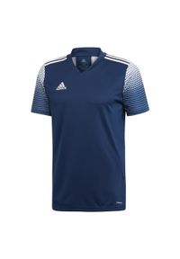 Adidas - Koszulka piłkarska męska adidas Regista 20 Jersey. Kolor: niebieski, biały, wielokolorowy. Materiał: jersey. Sport: piłka nożna, fitness