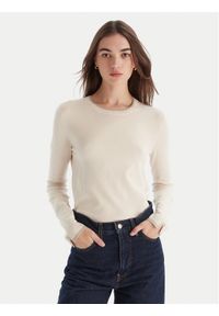 Liu Jo Sweter MF5226 MS49I Écru Regular Fit. Materiał: syntetyk