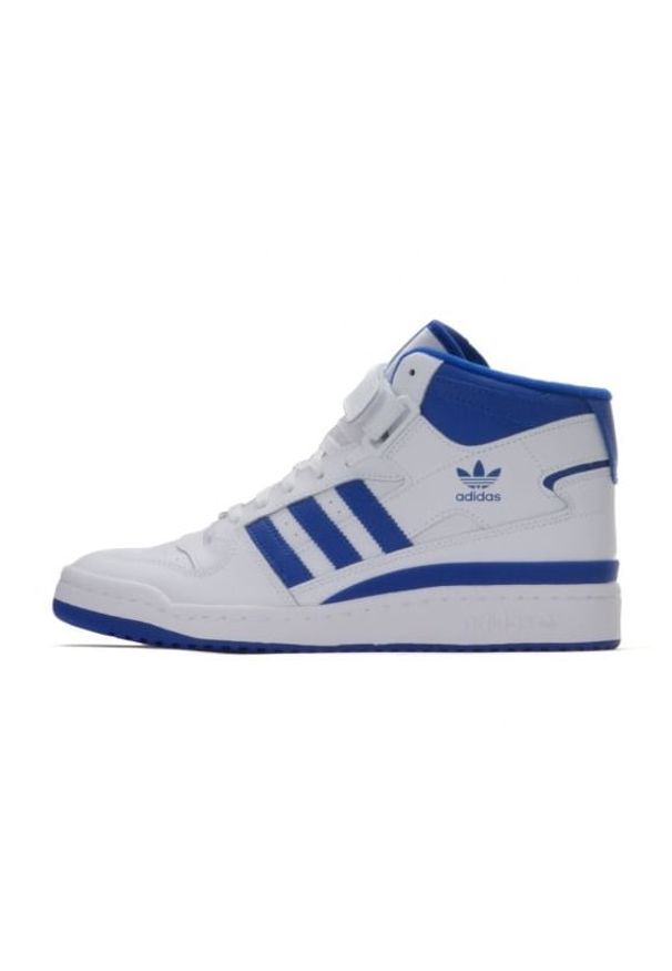 Adidas - Buty adidas Forum Mid M FY4976 białe. Okazja: na co dzień. Zapięcie: rzepy. Kolor: biały. Materiał: materiał, guma. Szerokość cholewki: normalna