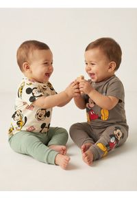 Sinsay - Legginsy 2 pack Mickey Mouse - szary. Kolor: szary. Wzór: motyw z bajki #1