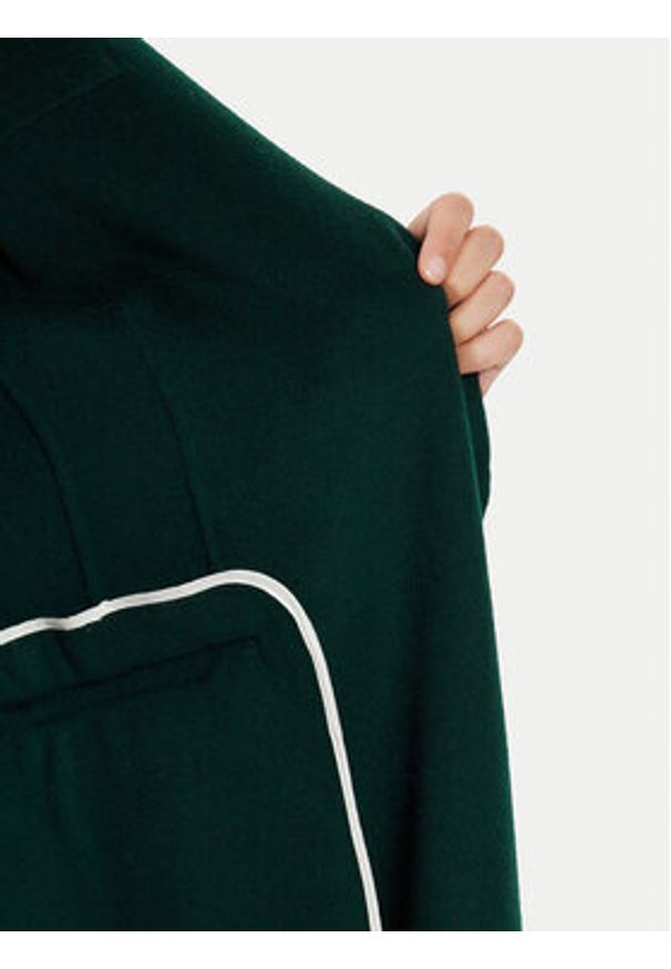 TOMMY HILFIGER - Tommy Hilfiger Płaszcz wełniany WW0WW42621 Zielony Regular Fit. Kolor: zielony. Materiał: wełna, syntetyk