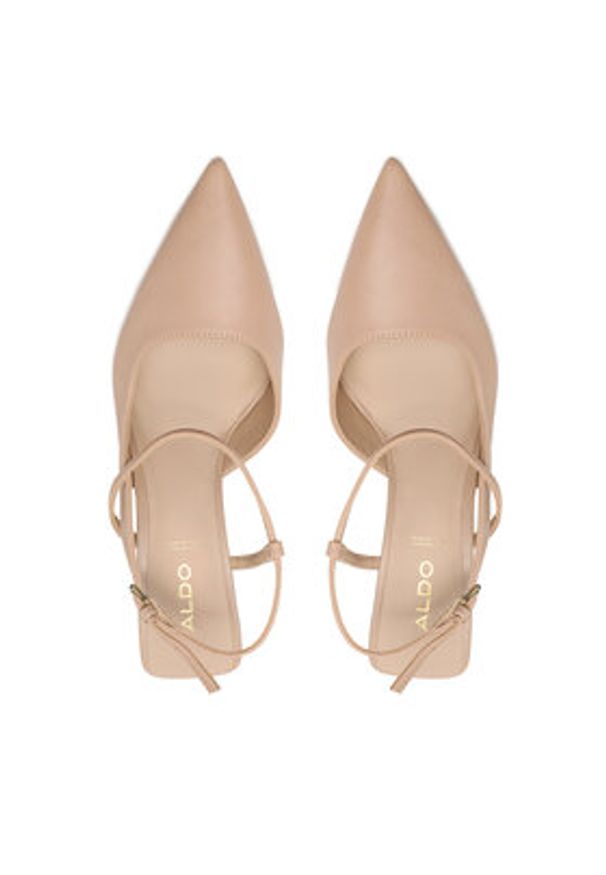 Aldo Sandały Brunette 13439390 Écru. Materiał: skóra