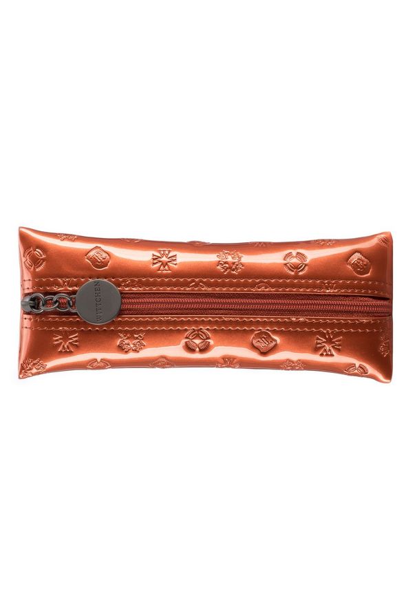 Pomarańczowe etui Wittchen z aplikacjami