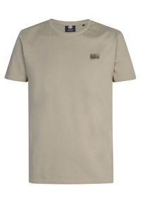 Petrol Industries T-Shirt M-3030-TSR620 Beżowy Regular Fit. Kolor: beżowy. Materiał: bawełna