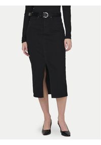 only - ONLY Spódnica jeansowa Siri 15324365 Czarny Regular Fit. Kolor: czarny. Materiał: bawełna #1