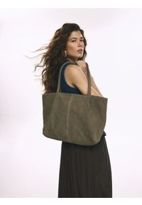 Reserved - Skórzana torebka - brązowy. Kolor: brązowy. Materiał: skórzane #1