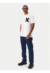 Karl Lagerfeld Jeans T-Shirt B1M17066 Biały Regular Fit. Kolor: biały. Materiał: bawełna #5