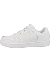 Buty do chodzenia damskie K-Swiss Court Palisades. Kolor: biały. Materiał: syntetyk, tkanina, skóra, materiał. Szerokość cholewki: normalna. Sport: turystyka piesza