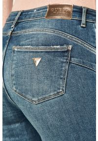 Guess Jeans - Jeansy Ultra Curve. Kolor: niebieski. Materiał: bawełna, poliester, denim, elastan #3
