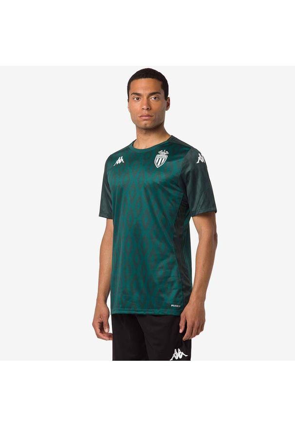 Kappa - Koszulka AS Monaco Aboupret Pro 8 2024/25. Kolor: zielony. Sport: piłka nożna