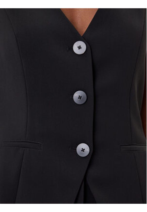 French Connection Kombinezon 7UZAB Czarny Regular Fit. Kolor: czarny. Materiał: syntetyk