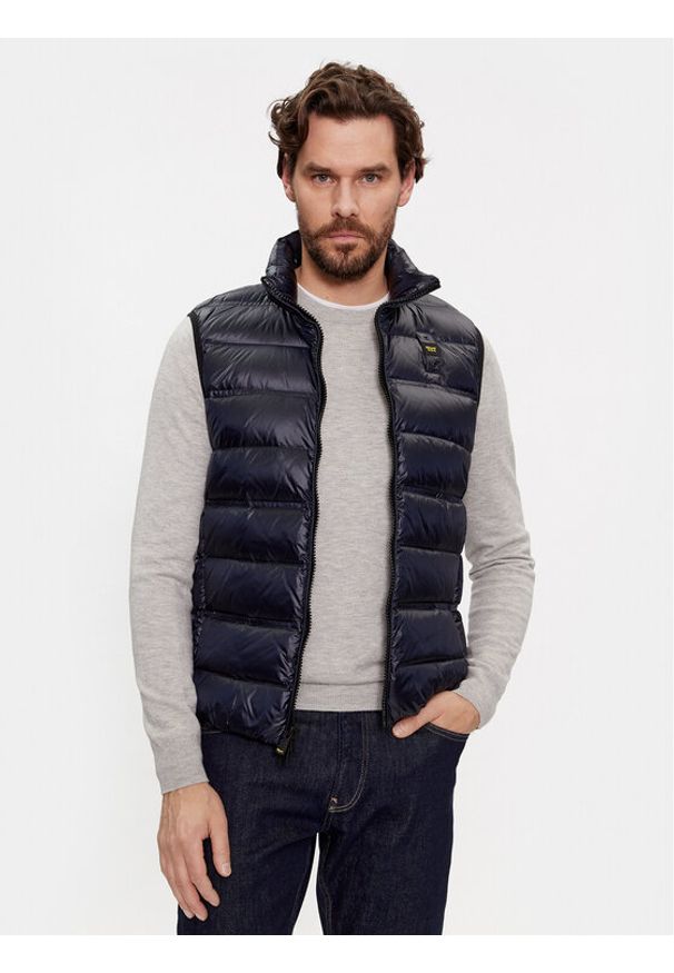 Blauer Kamizelka 23WBLUX03100 Granatowy Regular Fit. Kolor: niebieski. Materiał: syntetyk