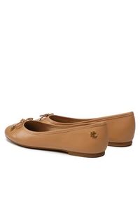 Lauren Ralph Lauren - LAUREN RALPH LAUREN Baleriny Jayna 802824650015 Brązowy. Kolor: brązowy. Materiał: skóra #3