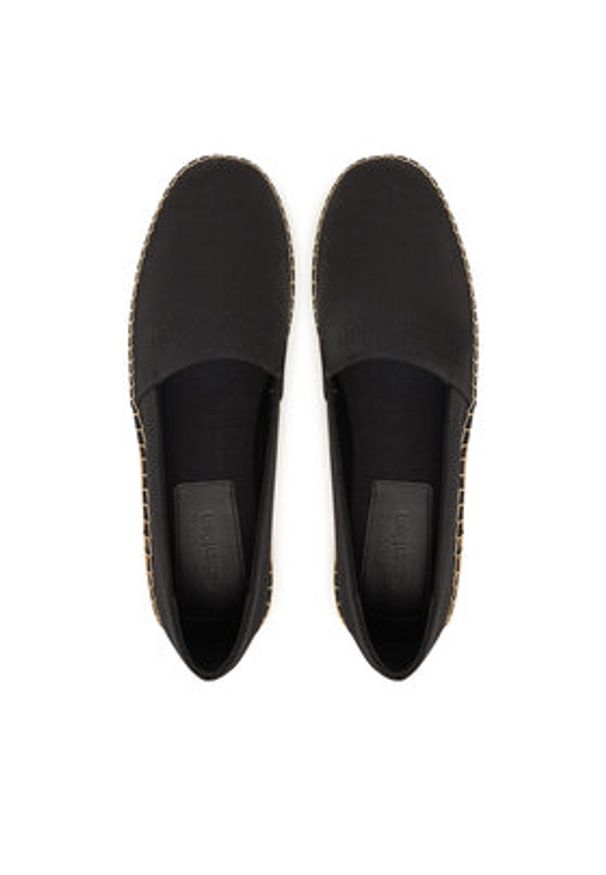 Calvin Klein Espadryle Espadrille Cv Logo HM0HM01808 Czarny. Kolor: czarny. Materiał: materiał