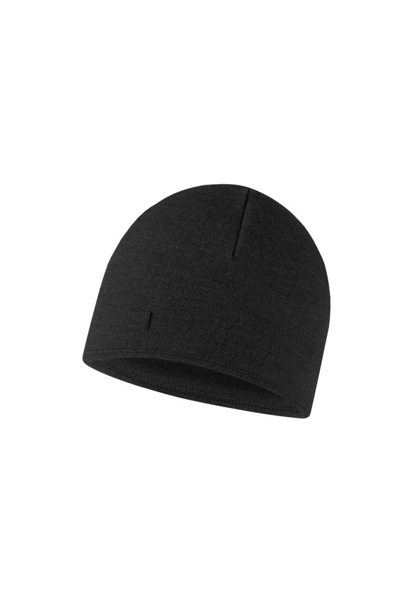 Damska czapka polarowa z wełny merynosów Buff. Kolor: czarny. Materiał: wełna, polar. Styl: casual, sportowy