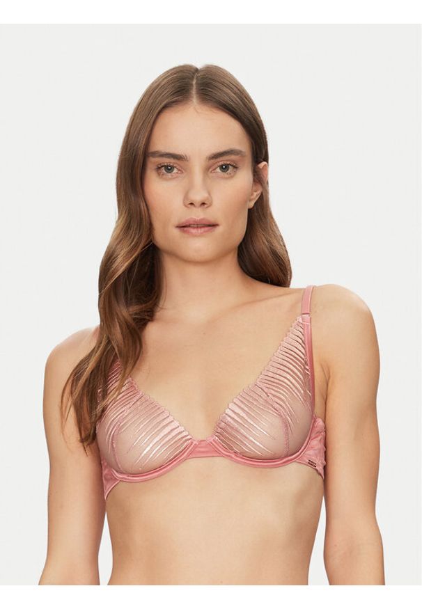 Hunkemöller Biustonosz z fiszbiną Daphne 300393 Czerwony. Kolor: czerwony