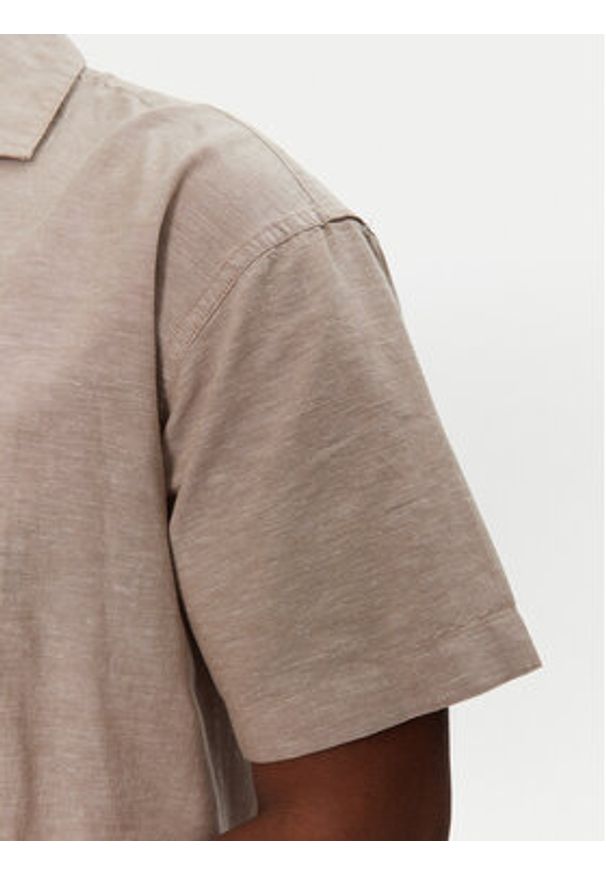 Jack & Jones Koszula Breeze Resort 12268967 Beżowy Relaxed Fit. Kolor: beżowy. Materiał: bawełna