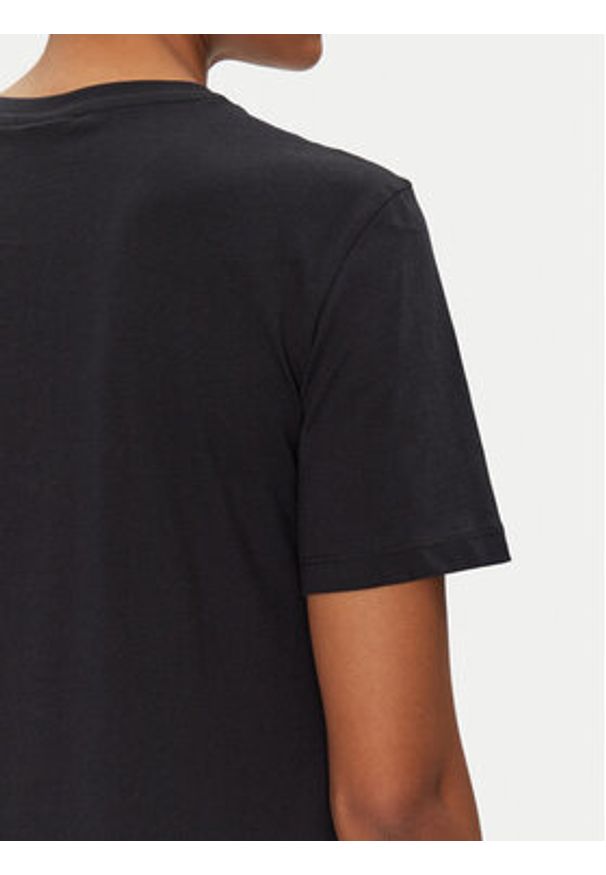 Vila T-Shirt Sybil 14108062 Czarny Regular Fit. Kolor: czarny. Materiał: bawełna