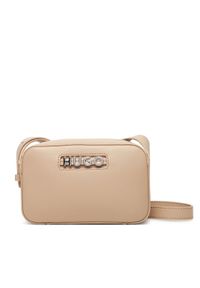 Hugo - HUGO Torebka 50547054 Beżowy. Kolor: beżowy. Materiał: skórzane