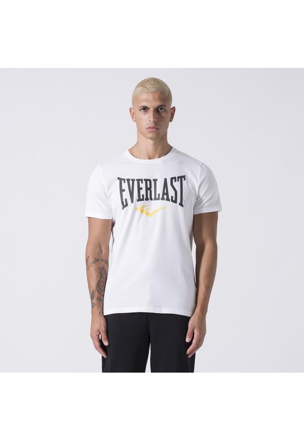 EVERLAST - Ikoniczny T-Shirt Z Logo Biel Bawelna. Kolor: biały. Długość: krótkie