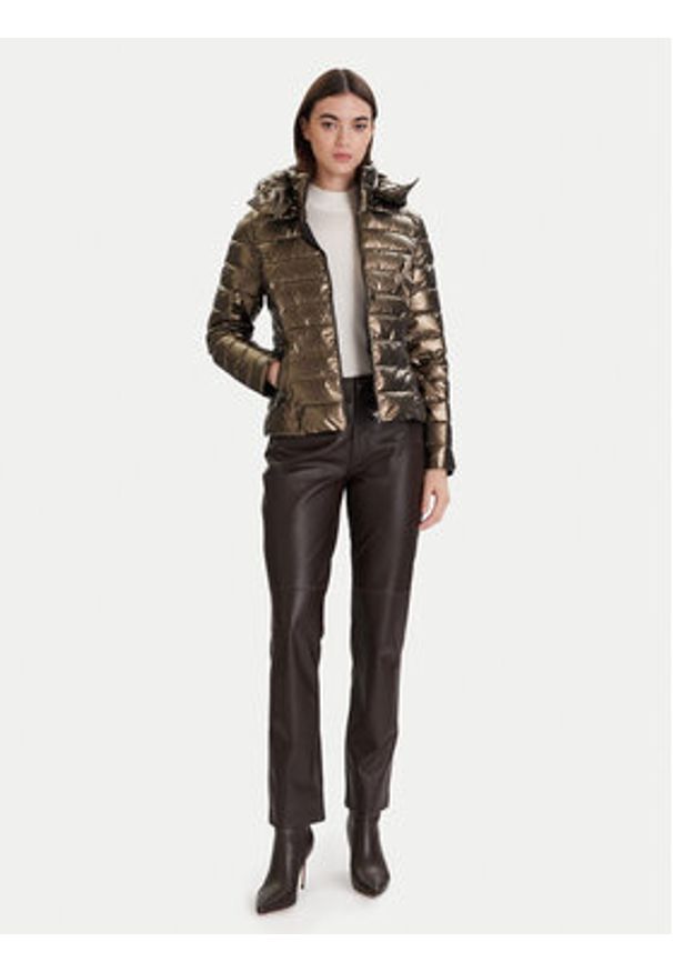 Morgan Kurtka zimowa 242-GELOLA Brązowy Regular Fit. Kolor: brązowy. Materiał: syntetyk. Sezon: zima