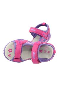 Sandałki dziewczęce łączka American Club HL17/19 fioletowe różowe. Zapięcie: rzepy. Kolor: różowy, wielokolorowy, fioletowy. Materiał: syntetyk, kauczuk, materiał, skóra #3