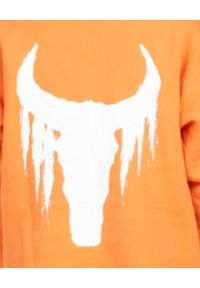 ROBERT KUPISZ - Pomarańczowa bluza Now Bull. Kolor: pomarańczowy. Materiał: dresówka, materiał. Długość rękawa: długi rękaw. Długość: długie. Wzór: nadruk #3