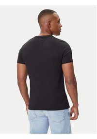 TOMMY HILFIGER - Tommy Hilfiger T-Shirt Core Logo Tee MW0MW11465 Czarny Slim Fit. Kolor: czarny. Materiał: bawełna #4