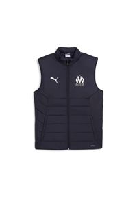 Puma - Kamizelka OM 2025/26. Kolor: niebieski. Długość rękawa: bez rękawów. Sport: piłka nożna #1