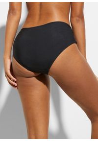 bonprix - Figi bikini shape, lekki stopień modelowania sylwetki. Kolor: czarny. Materiał: materiał #3