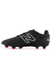 Korki męskie New Balance 442 V2 PRO FG MS41FMBK – czarne. Zapięcie: sznurówki. Kolor: czarny. Materiał: skóra, materiał, nylon, syntetyk. Szerokość cholewki: normalna. Sport: piłka nożna, fitness #5