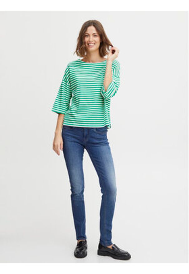 Fransa Bluzka 20611666 Zielony Regular Fit. Kolor: zielony. Materiał: bawełna