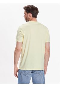Karl Lagerfeld - KARL LAGERFELD T-Shirt Crew Neck 755053 532224 Żółty Regular Fit. Typ kołnierza: dekolt w karo. Kolor: żółty. Materiał: bawełna #3