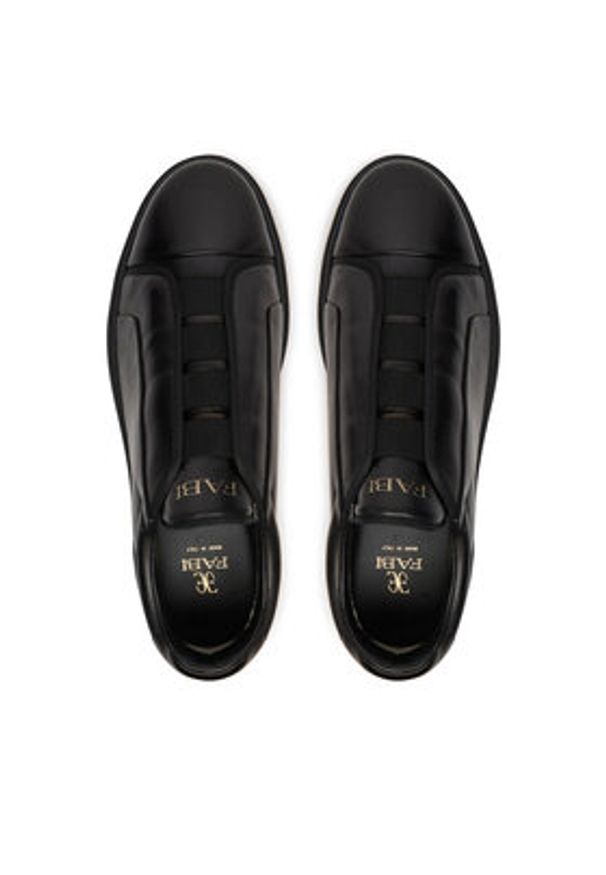 Fabi Sneakersy FU1235 Czarny. Kolor: czarny. Materiał: skóra