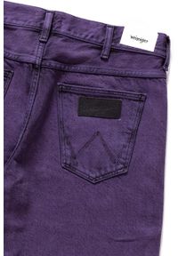 Wrangler - SPODENKI MĘSKIE WRANGLER DENIM SHORT PURPLE POP W14CRJ202 112126625. Materiał: denim. Wzór: jednolity #10