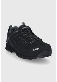 CMP buty MOON LOW TREKKING SHOE WP męskie kolor czarny. Nosek buta: okrągły. Zapięcie: sznurówki. Kolor: czarny. Materiał: syntetyk, guma. Sport: turystyka piesza #4