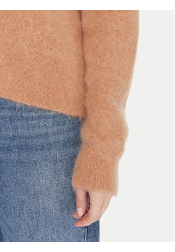 Kontatto Sweter 3M0863C Beżowy Relaxed Fit. Kolor: beżowy. Materiał: syntetyk