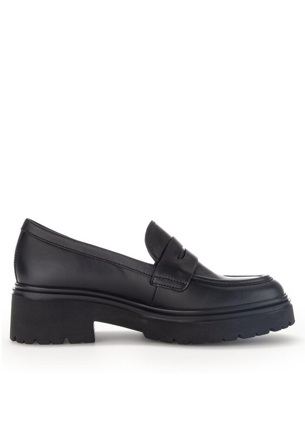 Loafersy Gabor. Kolor: czarny