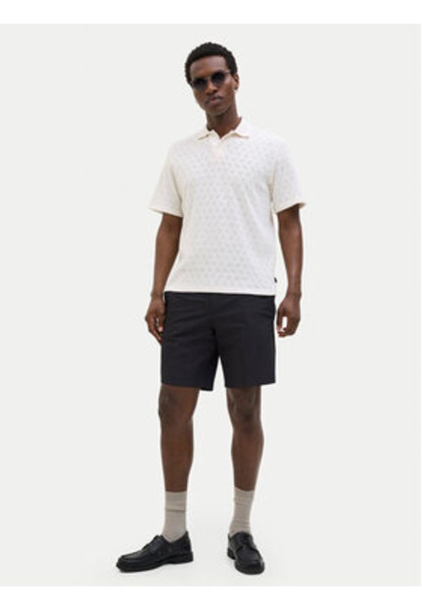 Jack & Jones Szorty materiałowe Stace 12271357 Czarny Relaxed Fit. Kolor: czarny. Materiał: syntetyk