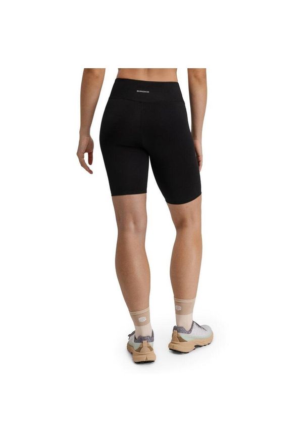 SIROKO - Damskie krótkie legginsy kolarki do biegania w terenie Trekking Siroko West Bla. Kolor: czarny. Materiał: materiał. Długość: krótkie. Sport: turystyka piesza