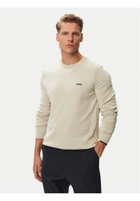 BOSS Sweter KN_Ever-X CN 50556145 Beżowy jasny Regular Fit. Kolor: beżowy. Materiał: bawełna #1
