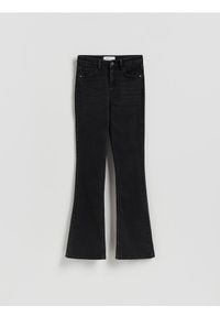 Reserved - Jeansy flare bootcut - czarny. Kolor: czarny